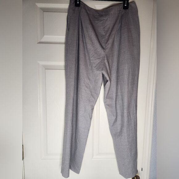 Talbots 12P Light Gray Full Length Lined Pockets 95% Wool Women’s Pants - Picture 6 of 6